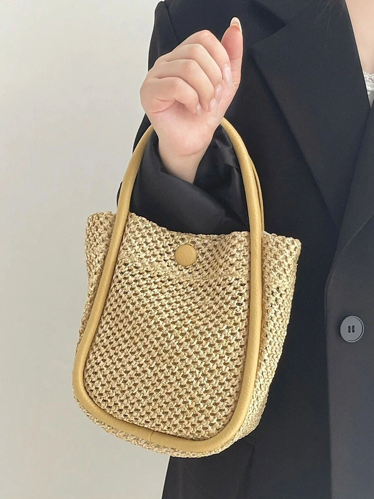 Women′s Summer French Hand-Woven Bag