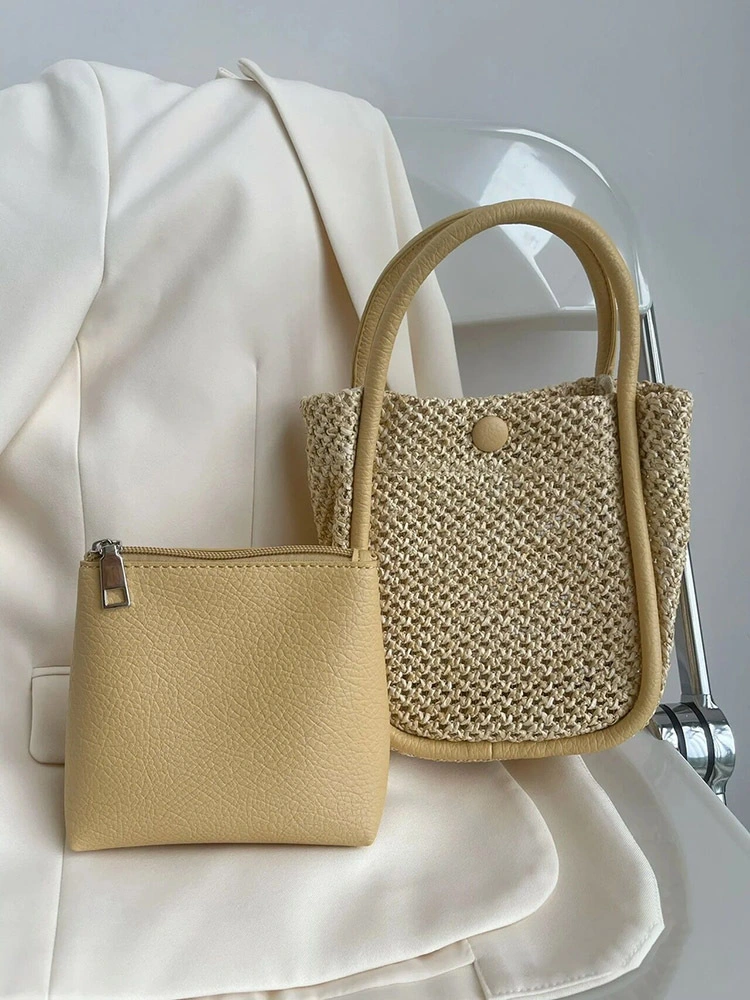 Women′s Summer French Hand-Woven Bag