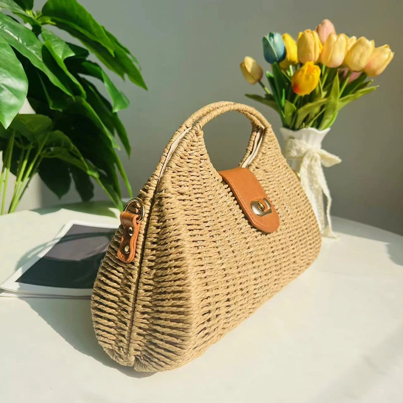 2023 New Women′s Fashion Sweet Bag Beach Photo Portable Dumpling Bag